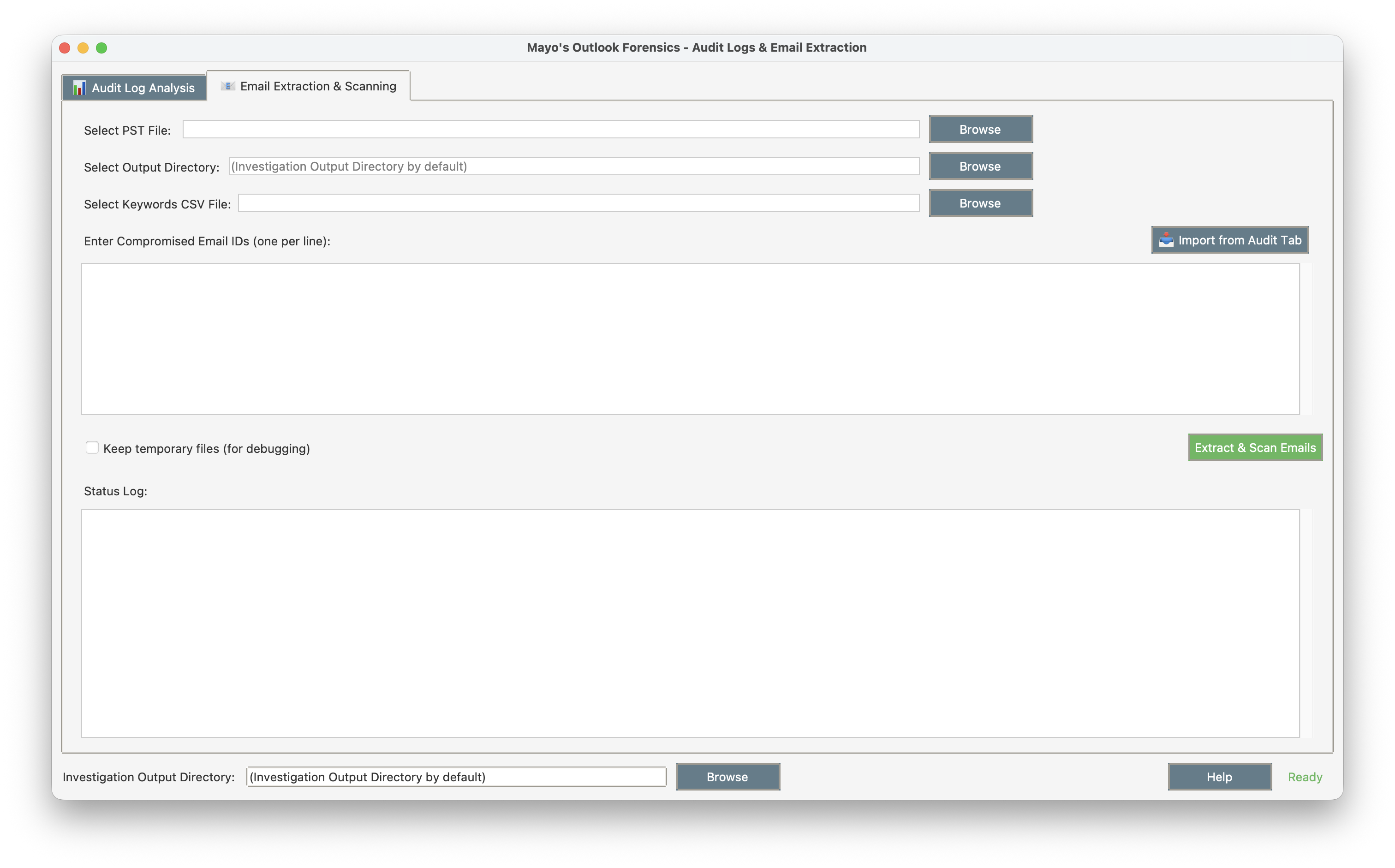Email Extraction Interface